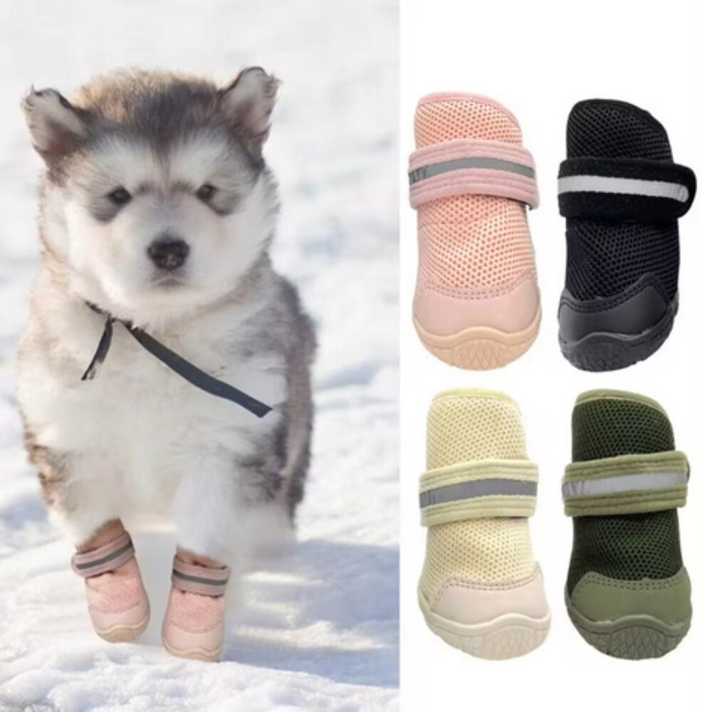 4Pcs Anti-slip Pet Shoes